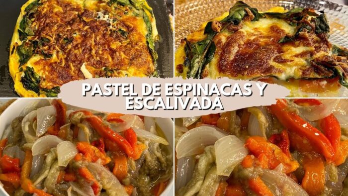 CENAS CON FREIDORA DE AIRE, PASTEL DE ESPINACAS Y ESCALIVADA 🤤🤤👍!!