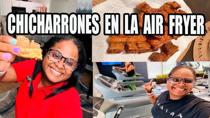 Cómo hacer CHICHARRONES en la AIR FRYER 🐷 Receta rápida en la freidora de aire + MI VERDAD