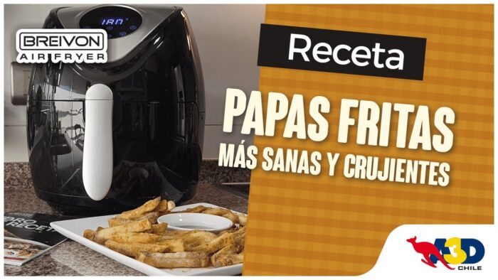 Cómo hacer Papas Fritas en una freidora de aire Breivon Airfryer | Receta A3D 👨🍳