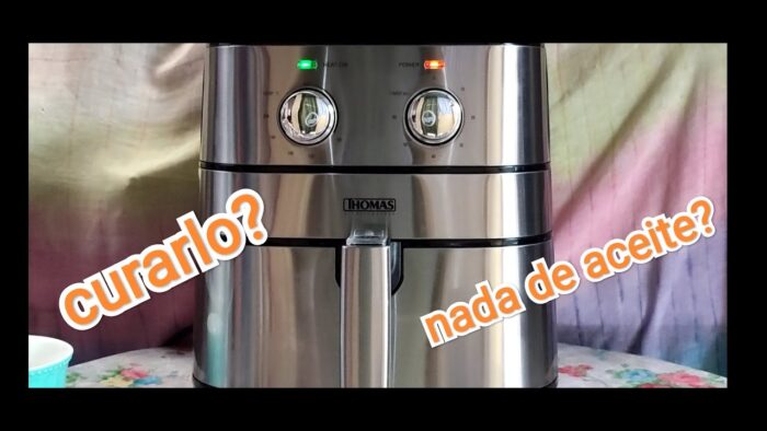 Cómo usar Freidora de aire Thomas/curarlo?/fríe sin aceite?🤔/DanBar presenta.