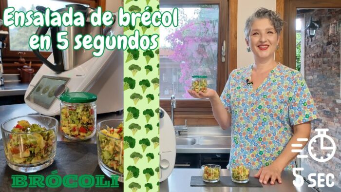 🥦 ENSALADA DE BRÉCOL | BRÓCOLI EN 5 SEGUNDOS 🍎 RECETA SANA con Thermomix® #TM6 #TM5 #TM31