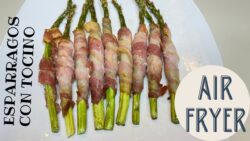 ESPARRAGOS con TOCINO en FREIDORA DE AIRE #airfryer