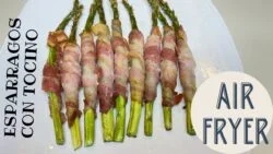 ESPARRAGOS con TOCINO en FREIDORA DE AIRE #airfryer