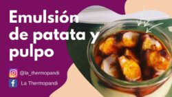 Emulsión de patata y pulpo con Thermomix
