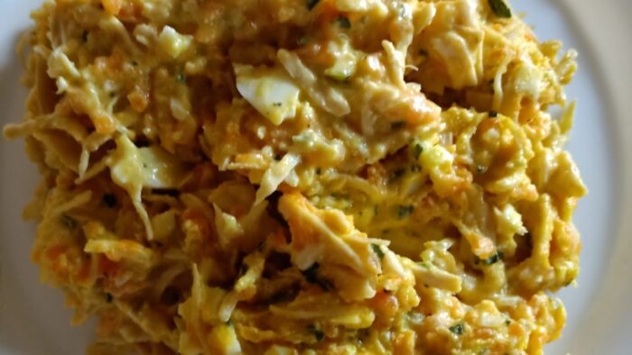 Ensaladilla de pollo,fácil y rico con Thermomix