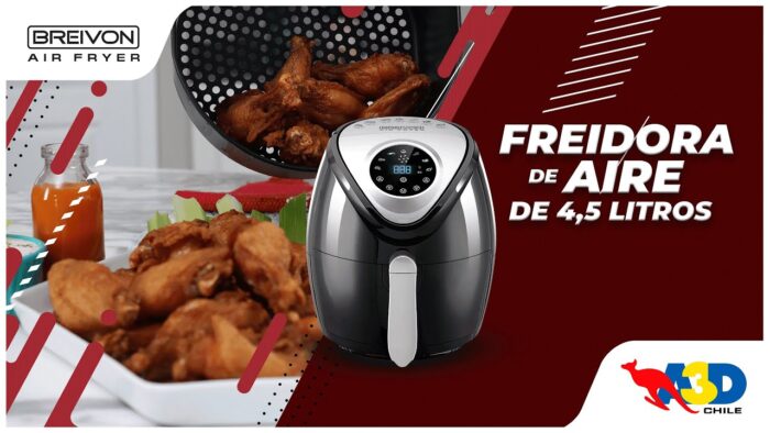 Freidora de Aire Breivon Airfryer | Cocina sano con el mejor AirFryer y sus más de 20 recetas | A3D