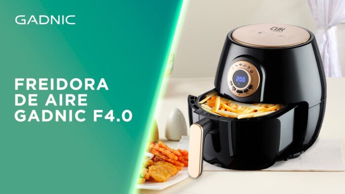 Freidora de Aire Gadnic F4.0 Sin Aceite 4Lts Digital Unboxing + funciones