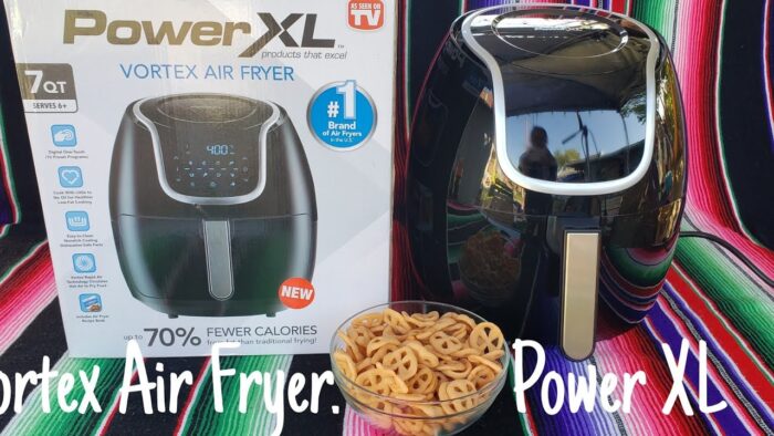 Freidora de Aire & Vortex Air Fryer Power XL 7QT / 1 receta en 5 minutos