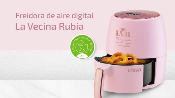 Freidora de aire 2L Ufesa x La Vecina Rubia