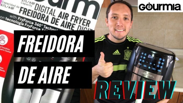 Freidora de aire Gourmia 5.7 L review en español ! Como se usa ¿En verdad funciona?