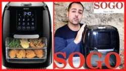 Freidora de aire caliente SOGO FRE-SS-10465.  Freidora, horno y deshidratador.