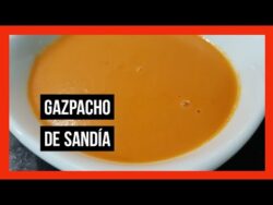 GAZPACHO DE SANDÍA y tomate con Thermomix … Fácil y rápido  !!! 😋😋😋