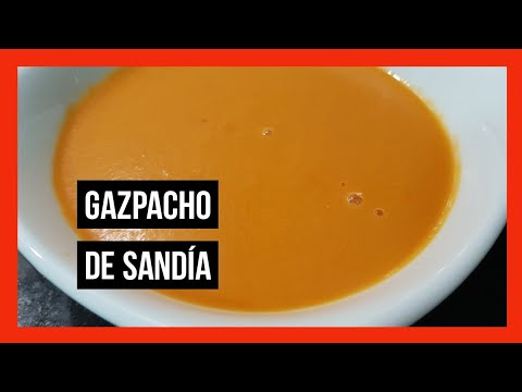 GAZPACHO DE SANDÍA y tomate con Thermomix … Fácil y rápido !!! 😋😋😋