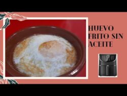 HUEVO FRITO 🍳🍳🍳 EN FREIDORA DE AIRE. Sin aceite, rápido y perfecto!!