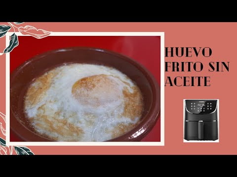 HUEVO FRITO 🍳🍳🍳 EN FREIDORA DE AIRE. Sin aceite, rápido y perfecto!!