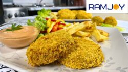 Hamburguesas de PESCADO y CAMARON l Con Freidora de Aire RAMJOY