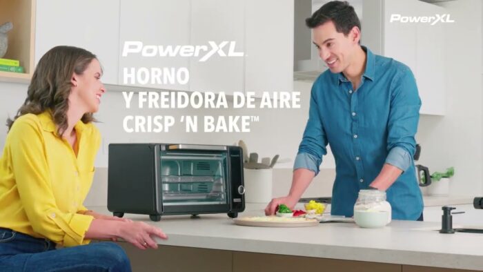 Horno eléctrico freidora de aire PowerXL™ digital 8 funciones airfryer hornea asa y más, TOD3415B-LA