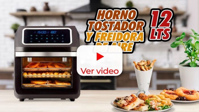 Horno tostador y freidora de aire air fryer 12 L