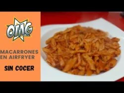 MACARRONES EN FREIDORA DE AIRE|| SIN COCER. FACILISIMOS 🍝