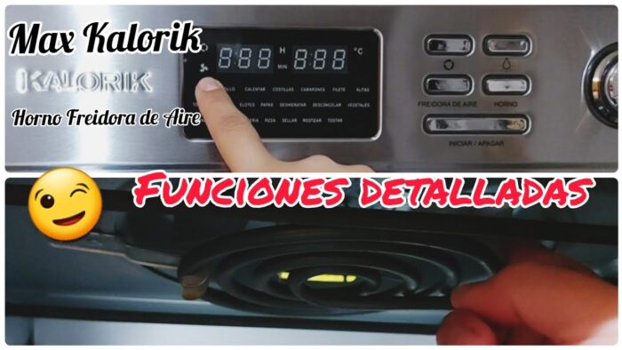 Max Kalorik Horno Freidora de Aire🔴Revisión y funciones en Español🔴Mi experiencia😊#maggieglezz 💕💎✌