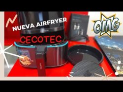 NUEVA FREIDORA DE AIRE CECOTEC ||CECOFRY FULL INOXBLACK 5500