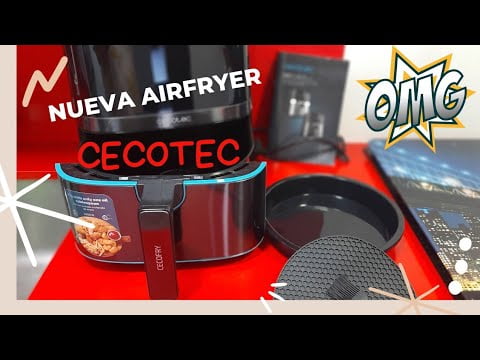 NUEVA FREIDORA DE AIRE CECOTEC ||CECOFRY FULL INOXBLACK 5500