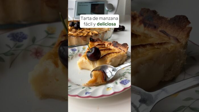 No te puedes perder esta receta de #tartademanzana #recetasthermomix #thermomix #thermomixtm6