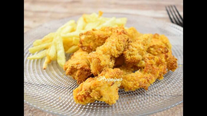 Nuggets de pollo en freidora de aire
