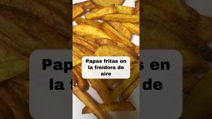 Papas fritas en la freidora de aire