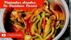 Pimientos asados freidora de aire cosori