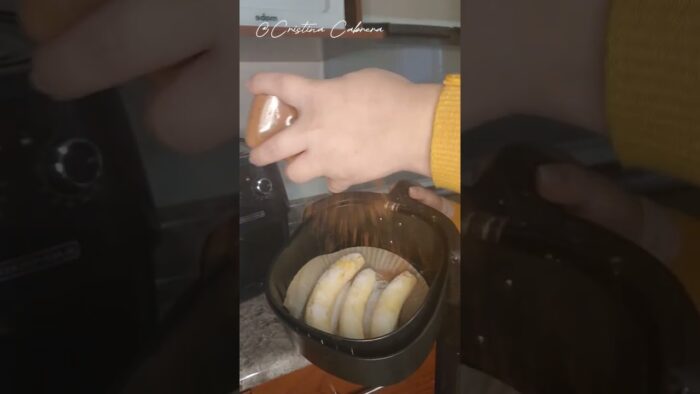 Plátanos en freidora de aire