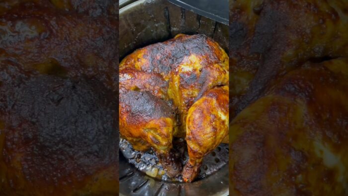 Pollo horneado en la freidora de aire #cocinandoconmigue