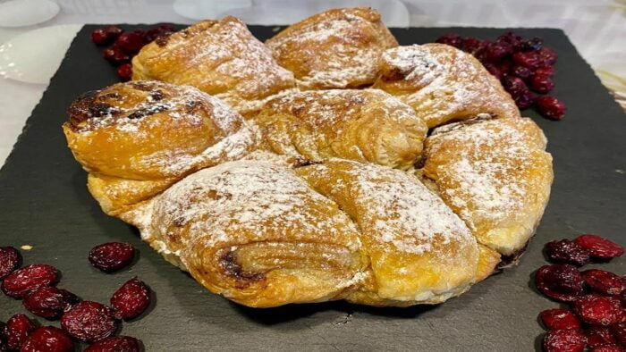 RECETAS CON FREIDORA DE AIRE TARTA DE CARACOLAS CON CREMA DE CACAO!!