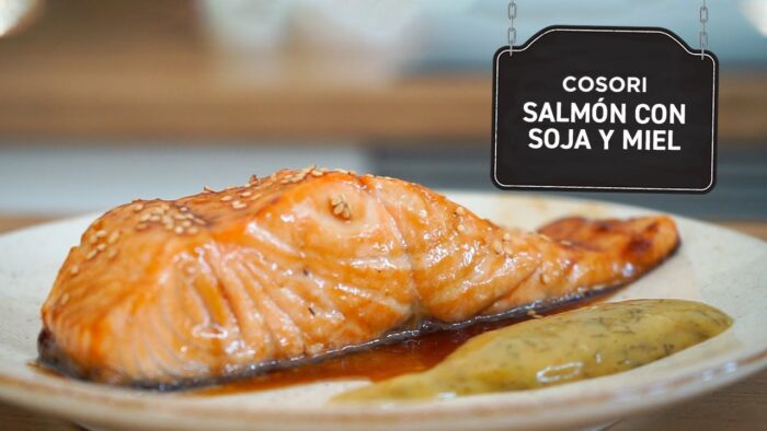 Receta – Salmón con salsa de soja y miel en freidora de aire Cosori