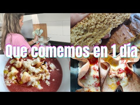 Recetas en la freidora de aire | Que comemos en 1 día | Gazpacho 🍅