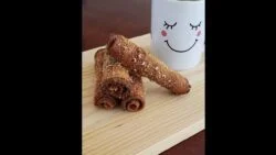Rollitos de canela y nuez en freidora de aire con pan de caja "molde". #airfryer  #shorts