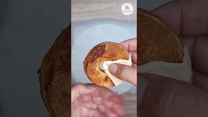 Rosquillas de manzana y hojaldre en Air Fryer o freidora de aire