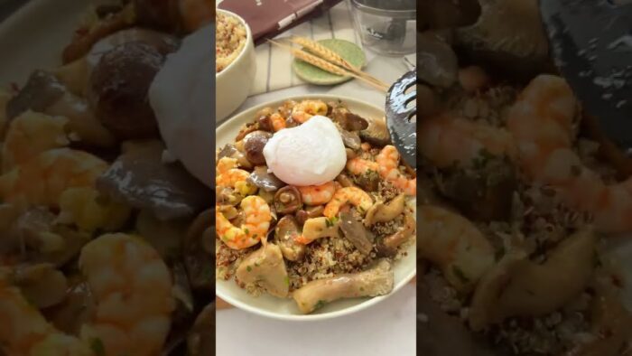 🍄🍤SALTEADO DE SETAS Y LANGOSTINOS en FREIDORA DE AIRE🍤🍄