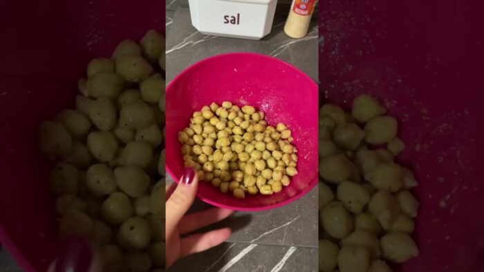 Snack de garbanzos en freidora de aire 🍽️