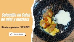 Solomillo en salsa en freidora de aire