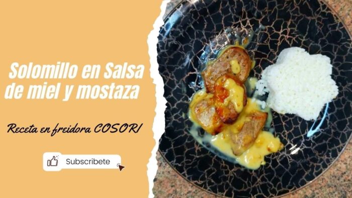 Solomillo en salsa en freidora de aire