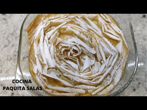 TARTA FLOR DE MASA FILO con thermomix/TARTA FLOR COCINA FACIL/COCINA PAQUITA SALAS