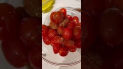 Tomate cherry en freidora de aire