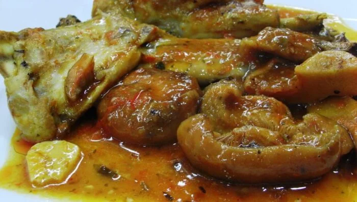 Receta tradicional de conejo a la cazadora