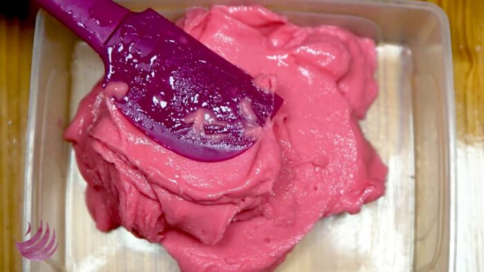 sorbete de frambuesa casero con thermomix
