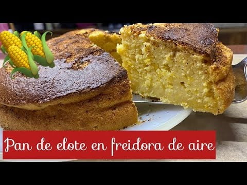 tienes freidora de aire haz este rico PAN DE MAIZ
