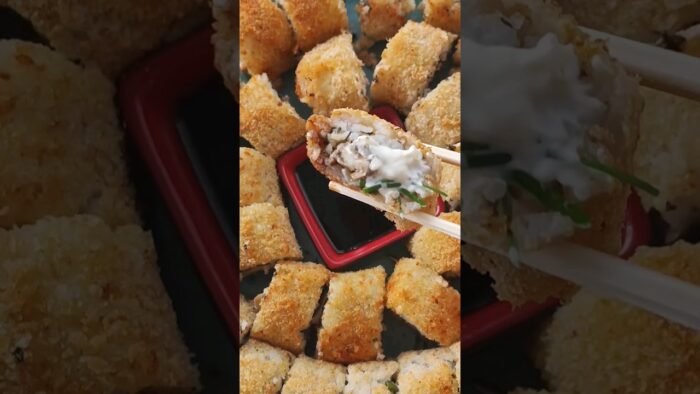 ¿A caso se puede hacer sushi tempura en la freidora de aire? 🤯 #sushi #tempura