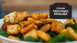 ¿Sabes cómo preparar croutones o picatostes en freidora de aire Cosori?