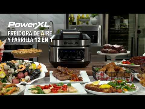 Freidora de aire PowerXL digital 12 en 1 y parrilla gran capacidad 5.7L