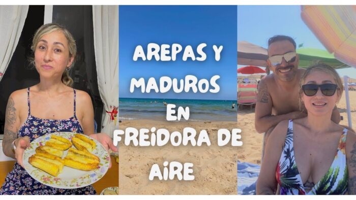 AREPAS Y MADUROS EN LA FREIDORA DE AIRE, QUE TAL SALIÓ? VAMOS A LA PLAYA, QUE COMEMOS ? #miangel